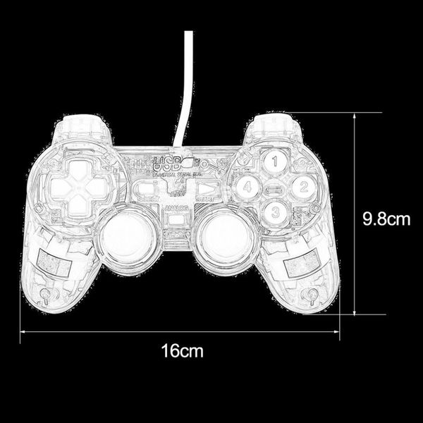 double shock joypad transparent usb2.0 pc vibration controller gamepad joypad for pc laptop
double shock joypad transparent usb2.0 pc vibration controller gamepad joypad for pc laptop