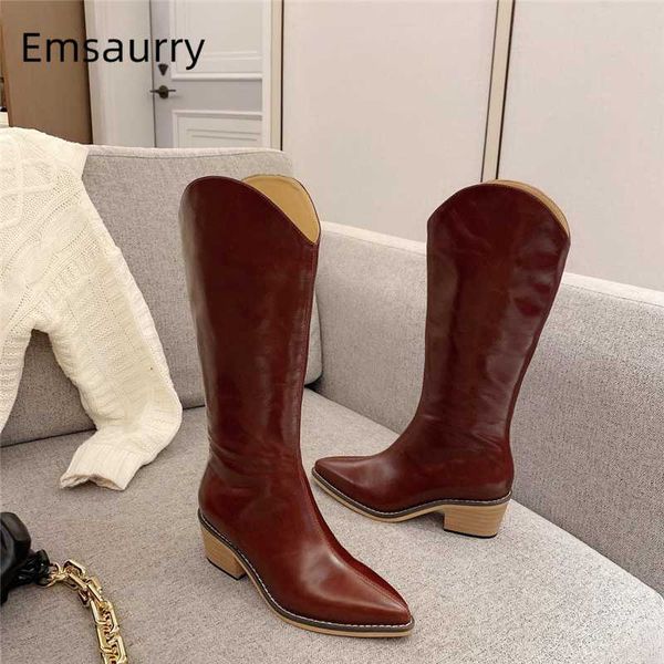luxury real leather knee-high boots women square heel point toe side zip knight boots autumn winter long woman, Black
luxury real leather knee-high boots women square heel point toe side zip knight boots autumn winter long woman, Black