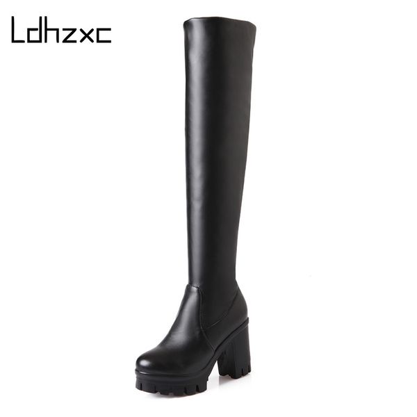 ldhzxc thigh high boots winter over the knee boots for women shoes pu leather 9.5cm platform high heels ladies long, Black
ldhzxc thigh high boots winter over the knee boots for women shoes pu leather 9.5cm platform high heels ladies long, Black