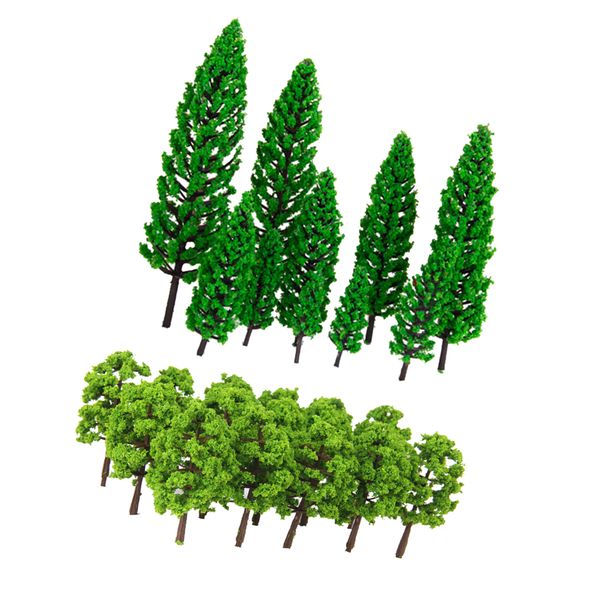 collectible green model trees ho n 4.8-16cm train railway landscape building