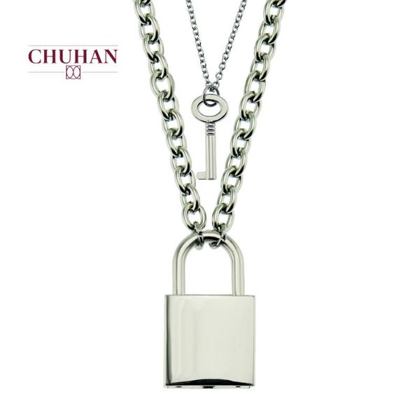 pendant necklaces chuhan fashion punk long chain necklace hip hop metal lock women men goth jewelry gifts c127, Silver
pendant necklaces chuhan fashion punk long chain necklace hip hop metal lock women men goth jewelry gifts c127, Silver