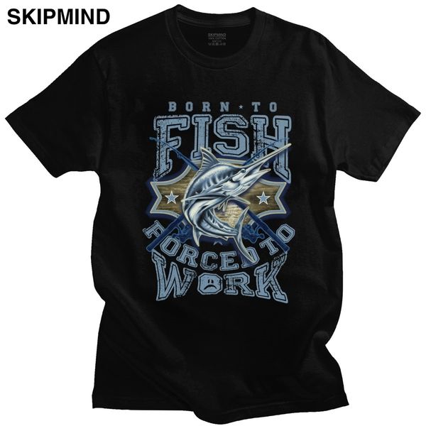 vintage born to fish forced to work t shirt men short sleeves pure cotton t-shirt print marlin fishing addiction tee fisherman
vintage born to fish forced to work t shirt men short sleeves pure cotton t-shirt print marlin fishing addiction tee fisherman