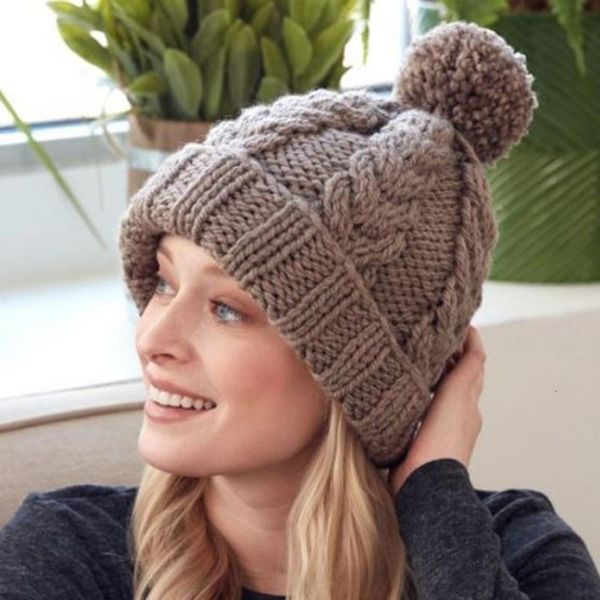 winter pompon benie women's hat solid color known wool hats warm hemming caps female bonnet czapki zimway winter hat40, Blue;gray
winter pompon benie women's hat solid color known wool hats warm hemming caps female bonnet czapki zimway winter hat40, Blue;gray