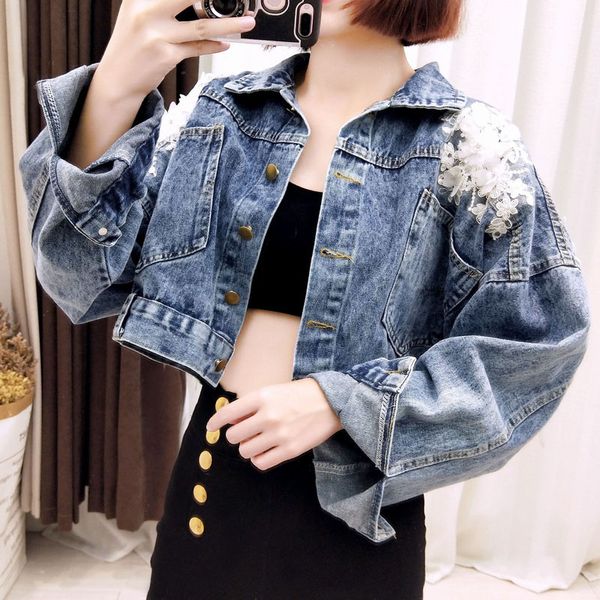 jeans coats jackets women 2020 autumn flower embroidery chains jaqueta feminina chaqueta mujer woman denim short jacket, Black;brown
jeans coats jackets women 2020 autumn flower embroidery chains jaqueta feminina chaqueta mujer woman denim short jacket, Black;brown