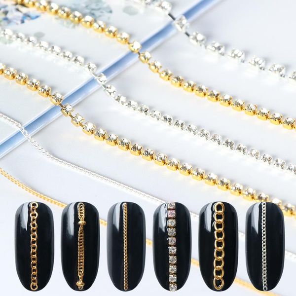 nail art decorations 6 types alloy metal chains beads rock punk 3d charms multi-size snake bone manicure decoration tips safb01-04, Silver;gold
nail art decorations 6 types alloy metal chains beads rock punk 3d charms multi-size snake bone manicure decoration tips safb01-04, Silver;gold