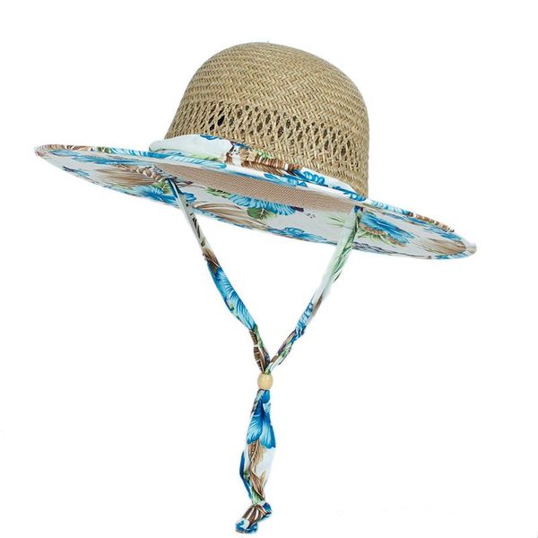 wide brim hats 100% natural straw weave lifeguard hat for women beach sun outdoor bohemia dome panama size 58-59cm, Blue;gray
wide brim hats 100% natural straw weave lifeguard hat for women beach sun outdoor bohemia dome panama size 58-59cm, Blue;gray