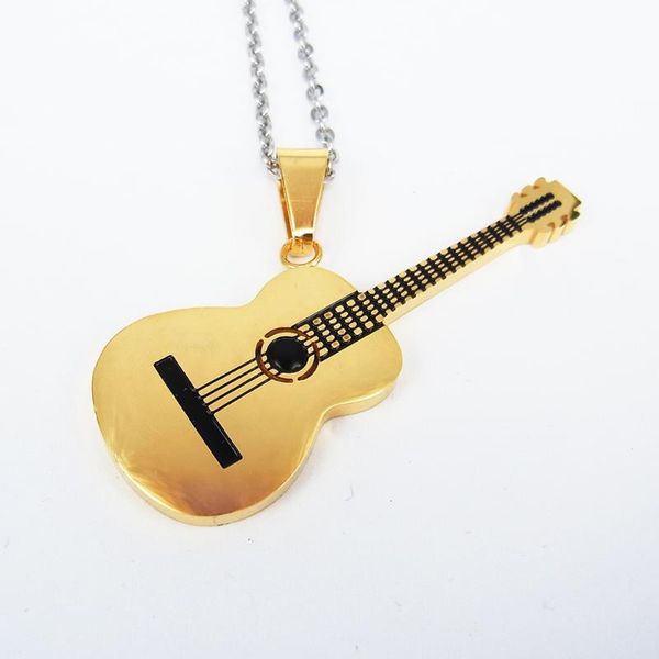 men small pendant hip rock two tone gold color titanium stainless steel music guitar pendant diy necklace for male jewelry, Bronze;silver
men small pendant hip rock two tone gold color titanium stainless steel music guitar pendant diy necklace for male jewelry, Bronze;silver