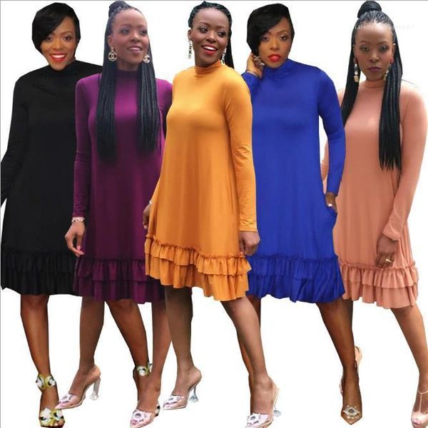 clothing womens designer casual dresses long sleeve high neck dress loose plus size fashion female, Black;gray
clothing womens designer casual dresses long sleeve high neck dress loose plus size fashion female, Black;gray