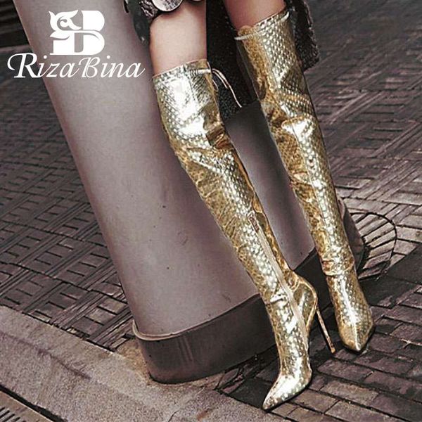 rizabina design brand over the knee boots women pointed toe thin heel shoes fashion party club women long boots size 32-47, Black
rizabina design brand over the knee boots women pointed toe thin heel shoes fashion party club women long boots size 32-47, Black