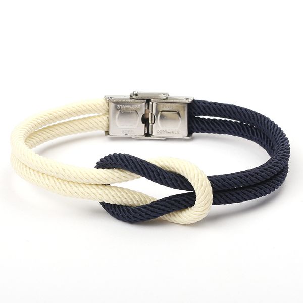 charm bracelets high quailty men women macaron color knot leather stainless steel buckle navy style friendship jewelry pulseras sl145, Golden;silver
charm bracelets high quailty men women macaron color knot leather stainless steel buckle navy style friendship jewelry pulseras sl145, Golden;silver