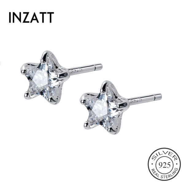 inzareal 925 sterling silver zircon star cute stud earrings for fashion women fine jewelry trendy 2020 accessories gift, Golden;silver
inzareal 925 sterling silver zircon star cute stud earrings for fashion women fine jewelry trendy 2020 accessories gift, Golden;silver