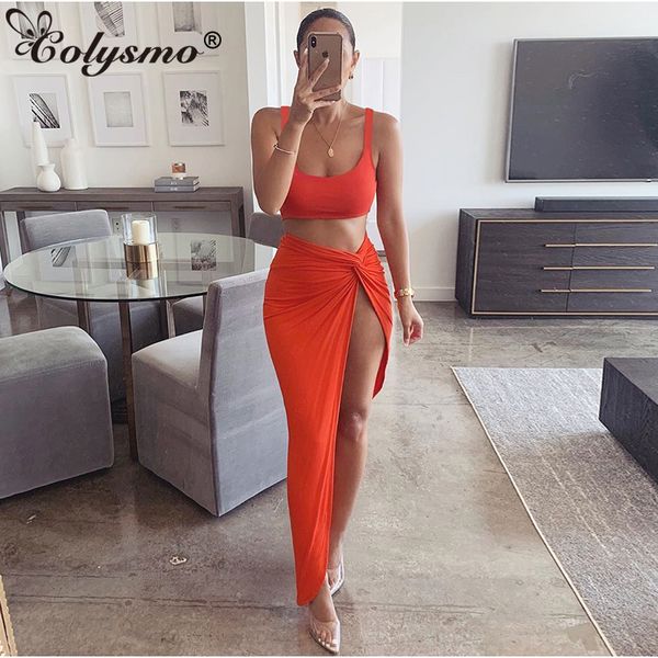 colysmo 2020 summer two piece set low cut жилет длинные юбки набор casual beach party 2 шт женщины hight side sexy club эпикировка, White
colysmo 2020 summer two piece set low cut жилет длинные юбки набор casual beach party 2 шт женщины hight side sexy club эпикировка, White