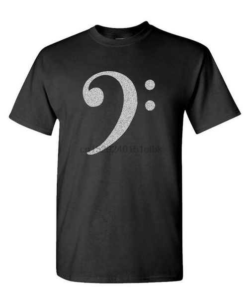 bass clef - treble music hip hop rap - mens cotton t-shirt