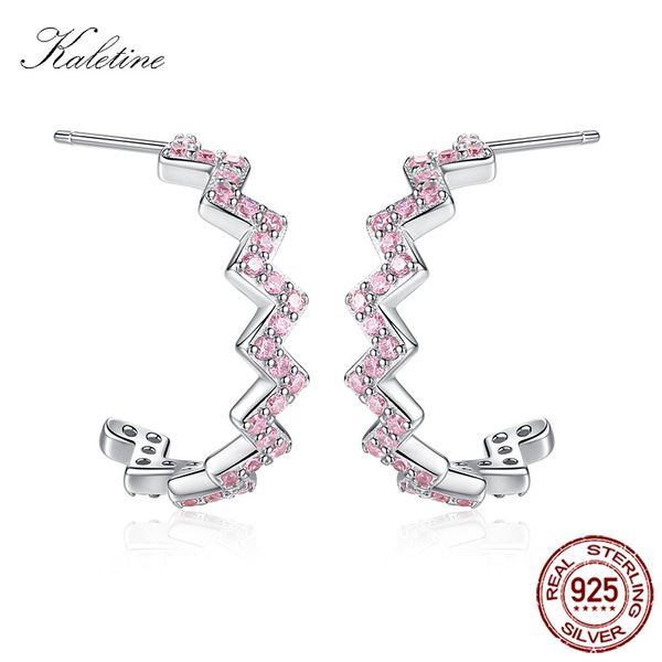 kaletine z shape stud earrings women sterling 925 silver pink zircon earrings for girls ear jackets silver jewelry gifts klte100, Golden;silver
kaletine z shape stud earrings women sterling 925 silver pink zircon earrings for girls ear jackets silver jewelry gifts klte100, Golden;silver