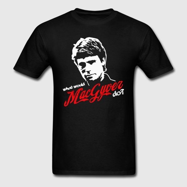 funny casual t shirt for men clever what would macgyver do tshirt gift gents camiseta clothes round collar