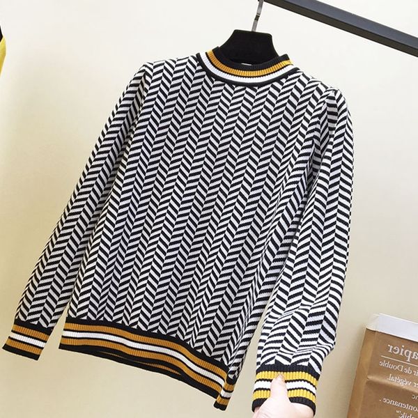 women sweater british style geometric christmas sweaters autumn winter thick warm turtleneck pullover female jumper, White;black
women sweater british style geometric christmas sweaters autumn winter thick warm turtleneck pullover female jumper, White;black