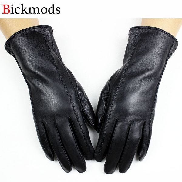 new leather sheepskin gloves female stripes style velvet lining warm outdoor riding gloves, Blue;gray
new leather sheepskin gloves female stripes style velvet lining warm outdoor riding gloves, Blue;gray