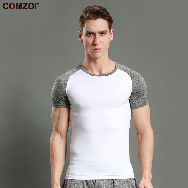 men sports training t shirt short sleeve patchwork tights quick dry mens fitness gym bodybuilding tshirt camiseta, Gray;blue
men sports training t shirt short sleeve patchwork tights quick dry mens fitness gym bodybuilding tshirt camiseta, Gray;blue