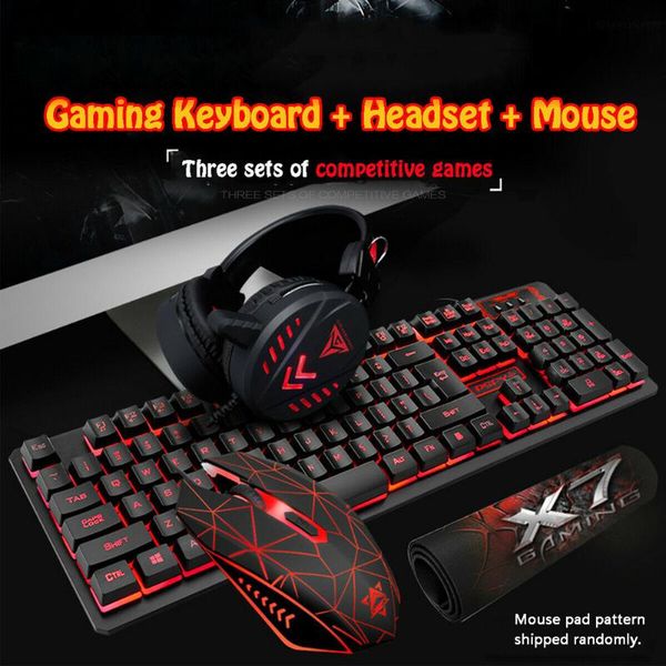 4pcs accessories keyboard set backlight gaming mouse computer illuminated deskwired headset home waterproof pad
4pcs accessories keyboard set backlight gaming mouse computer illuminated deskwired headset home waterproof pad
