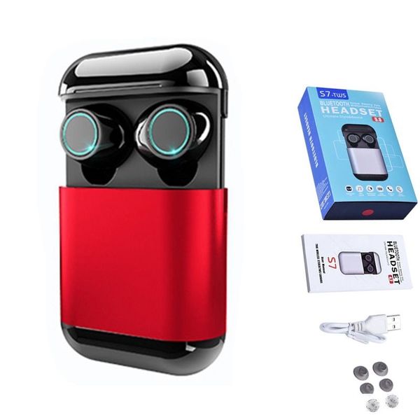 s7 tws wireless bluetooth headphones mini twins earbuds bluetooth 5.0 earphones true stereo sports headsets earphones with mic charging box
s7 tws wireless bluetooth headphones mini twins earbuds bluetooth 5.0 earphones true stereo sports headsets earphones with mic charging box