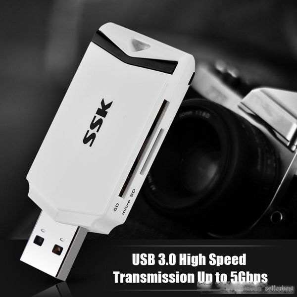 ssk scrm601 mini portable smart card reader high speed 5 gbps 2 in 1 sd / tf micro sd memory card usb 3.0 card reader
ssk scrm601 mini portable smart card reader high speed 5 gbps 2 in 1 sd / tf micro sd memory card usb 3.0 card reader