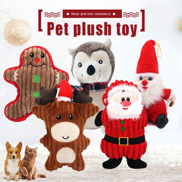 dog chew toys puppy cute cartoon sound toy christmas molar plush doll soft for pet pr sale
dog chew toys puppy cute cartoon sound toy christmas molar plush doll soft for pet pr sale
