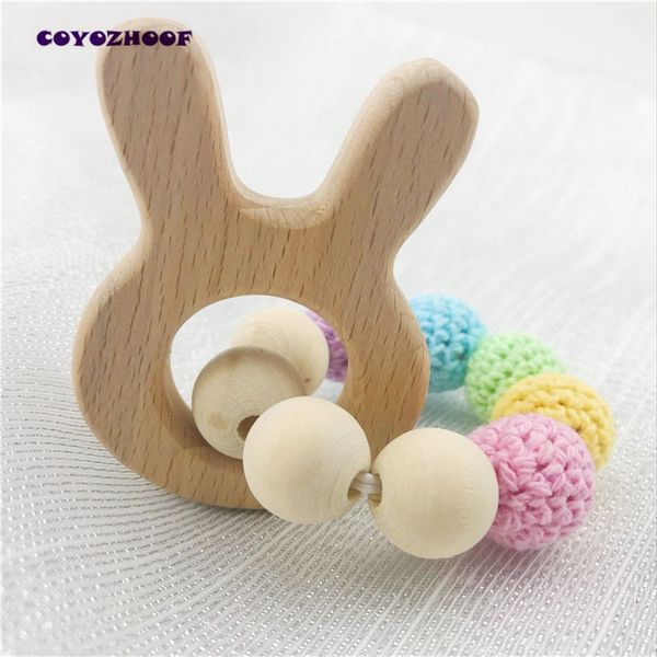 wooden toy teething ring ears shape wood teether bracelet grade crochet beads diy fashion jewelry, Black
wooden toy teething ring ears shape wood teether bracelet grade crochet beads diy fashion jewelry, Black
