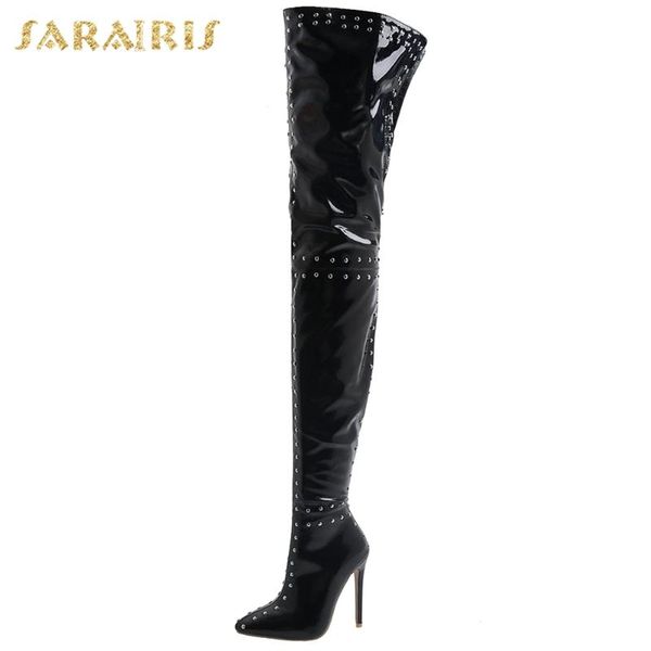 boots lapolaka arrivals thin high heels spring trend women shoes pointed toe zipper rivet over the knee ladies, Black
boots lapolaka arrivals thin high heels spring trend women shoes pointed toe zipper rivet over the knee ladies, Black