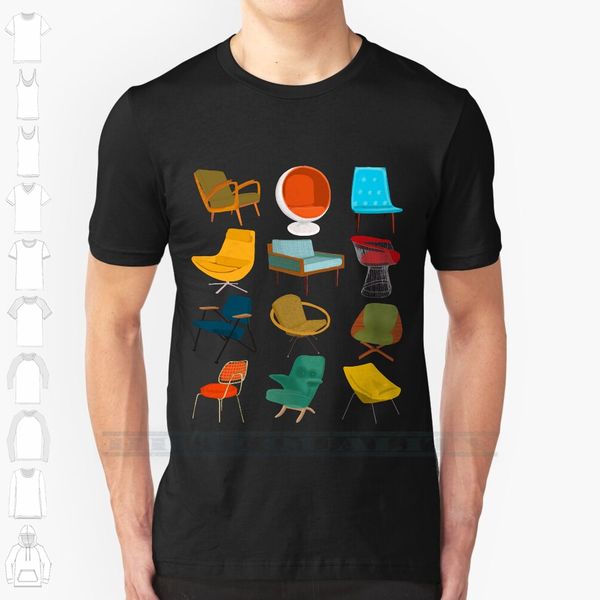 mid century modern chair collection custom design print for men women cotton new cool tee t shirt big size 6xl
mid century modern chair collection custom design print for men women cotton new cool tee t shirt big size 6xl