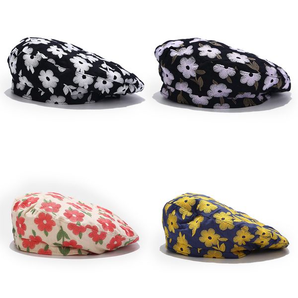 berets 2021 autumn winter japanese literature art small fresh flower embroidered beret 4 color, Blue;gray
berets 2021 autumn winter japanese literature art small fresh flower embroidered beret 4 color, Blue;gray