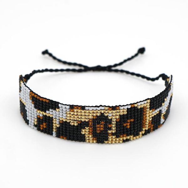 charm bracelets shinusboho2021ins trend personality fashion leopard men's and women's bracelet japanese rice bead woven wide, Golden;silver
charm bracelets shinusboho2021ins trend personality fashion leopard men's and women's bracelet japanese rice bead woven wide, Golden;silver