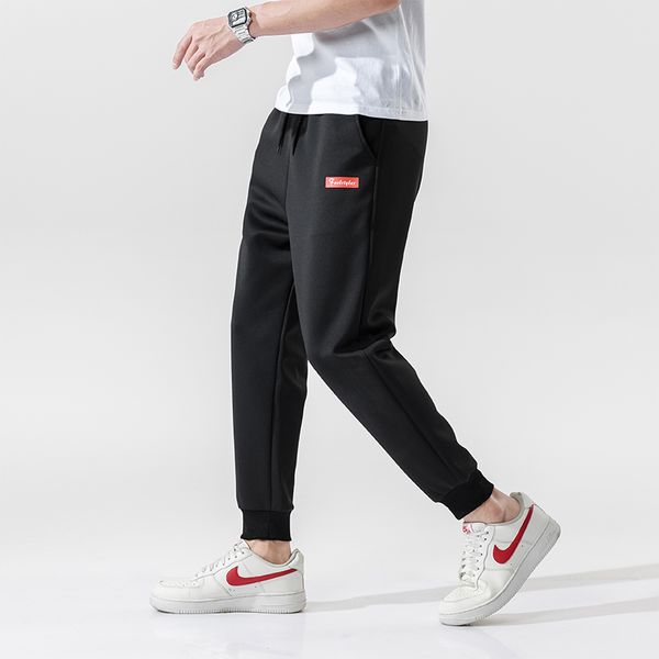 men's sweatpants casual track trousers joggers fitness elastic waist pants sports painted letter drawstring clothing k3010, Black
men's sweatpants casual track trousers joggers fitness elastic waist pants sports painted letter drawstring clothing k3010, Black