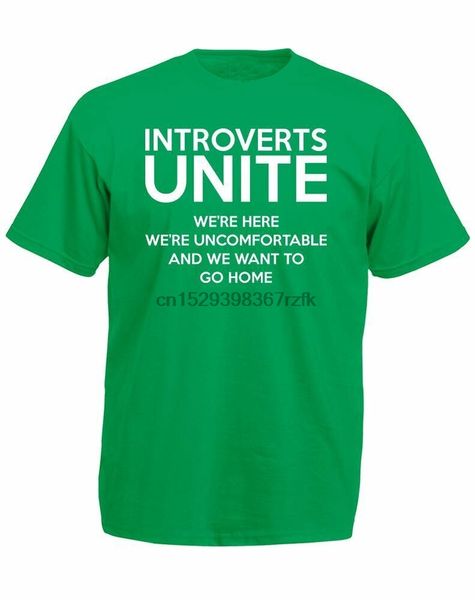 introverts unite mens printed t-shirt