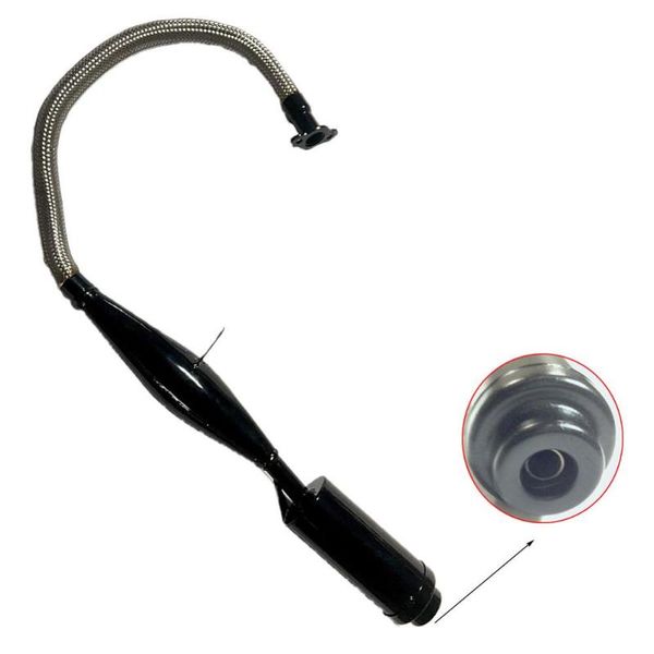 all new black silver viper flexible muffler pipe for 80cc bike gas engine motor parts
all new black silver viper flexible muffler pipe for 80cc bike gas engine motor parts