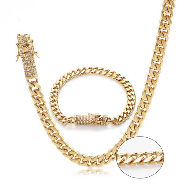 1set hip hop titanium necklace rhinestone jewelry stainless steel buckle cuban necklace +bracelet for men jewelry, Silver
1set hip hop titanium necklace rhinestone jewelry stainless steel buckle cuban necklace +bracelet for men jewelry, Silver