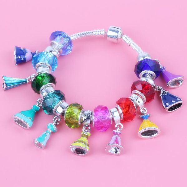 aifeili new original fashion trend charm glass beads princess dress pendant diy for women bracelet jewelry accessories, Black
aifeili new original fashion trend charm glass beads princess dress pendant diy for women bracelet jewelry accessories, Black