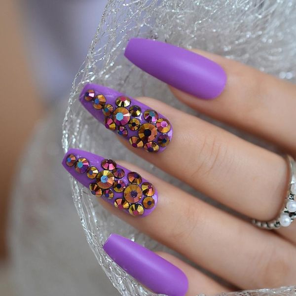 false nails frosted deep purple press on extra long coffin ballerina shape matte 3d gems glue fingersnails adhesive tap, Red;gold
false nails frosted deep purple press on extra long coffin ballerina shape matte 3d gems glue fingersnails adhesive tap, Red;gold