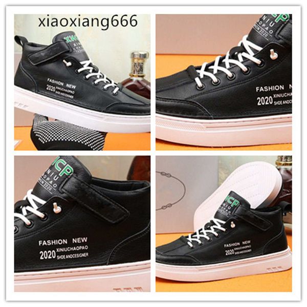 2020 new men's fashion casual shoes upper is made of imported italian leather stitching umbrella cloth made of non-slip rubber outsole3, Black
2020 new men's fashion casual shoes upper is made of imported italian leather stitching umbrella cloth made of non-slip rubber outsole3, Black