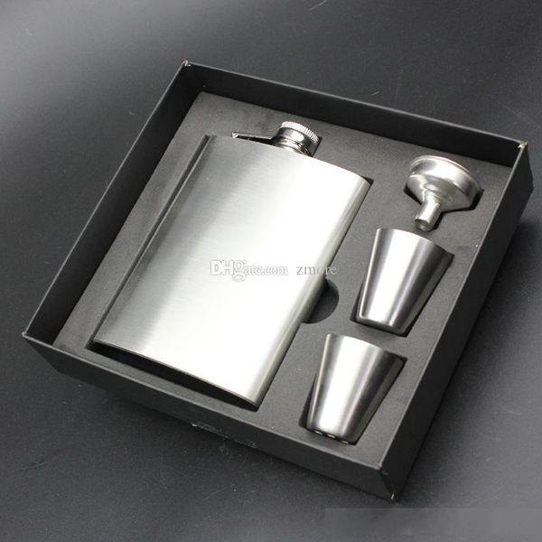 8oz stainless steel leather hip flask set whiskey flask drink mug with box pu leather flagon with 1 funnel 2 cups
8oz stainless steel leather hip flask set whiskey flask drink mug with box pu leather flagon with 1 funnel 2 cups