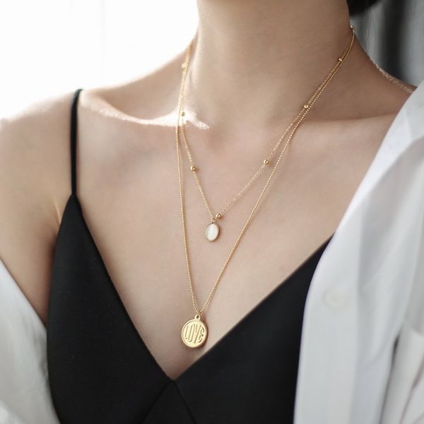 hongcheng jewellery round letter love opal pendant necklace sweater chain simple necklaces women party jewelery gift hc98, Silver
hongcheng jewellery round letter love opal pendant necklace sweater chain simple necklaces women party jewelery gift hc98, Silver