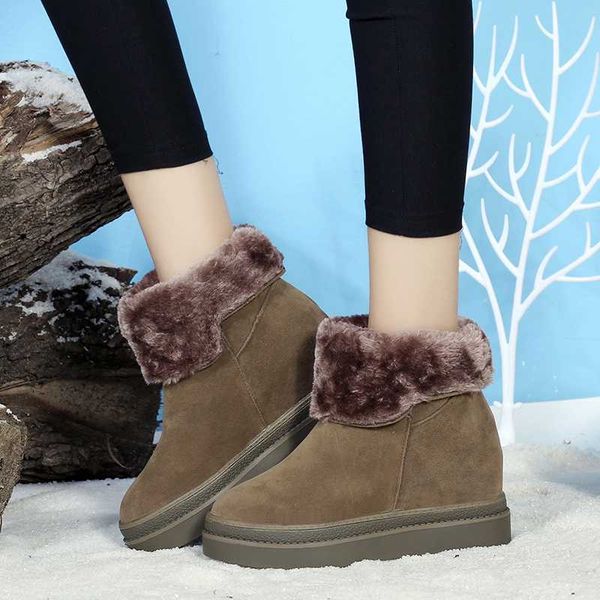 new warm plush winter women snow boots fashion women ankle boots tumed-over edge platform chaussure u11-33, Black
new warm plush winter women snow boots fashion women ankle boots tumed-over edge platform chaussure u11-33, Black