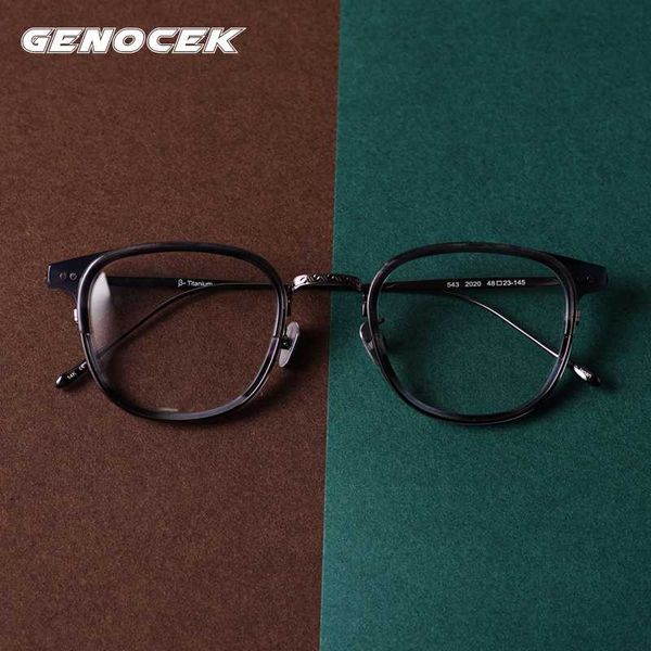 luxury square acetate titanium optical glasses frame men women vintage myopia prescription eyeglasses frame new brand eyewear, Black
luxury square acetate titanium optical glasses frame men women vintage myopia prescription eyeglasses frame new brand eyewear, Black