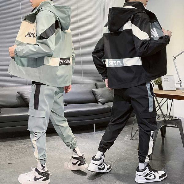 running sets men's tracksuit man two piece set sweatsuit polyester overalls leisure suit hooded jackets +hip hop harlan pants sportswea, Black;blue
running sets men's tracksuit man two piece set sweatsuit polyester overalls leisure suit hooded jackets +hip hop harlan pants sportswea, Black;blue