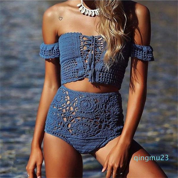 fashion-handmade crochet tassels bikini knitting swimsuit hollow out bandage swimwear cut out off shoulder strap bathing suits
fashion-handmade crochet tassels bikini knitting swimsuit hollow out bandage swimwear cut out off shoulder strap bathing suits