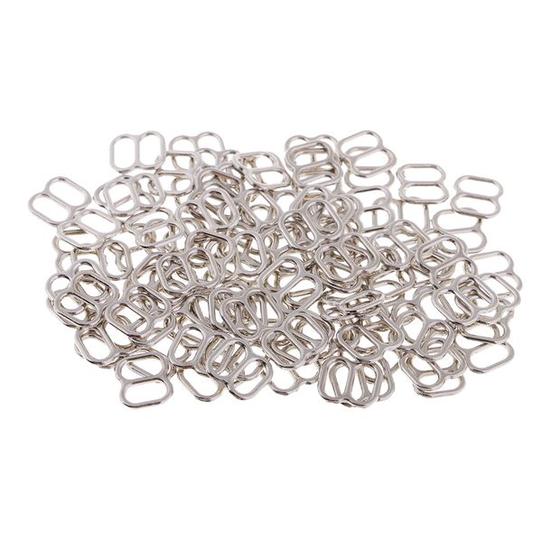 100pcs silver metal bra strap rings/sliders/hook fig 0 lingerie adjuster for crafts, Black
100pcs silver metal bra strap rings/sliders/hook fig 0 lingerie adjuster for crafts, Black