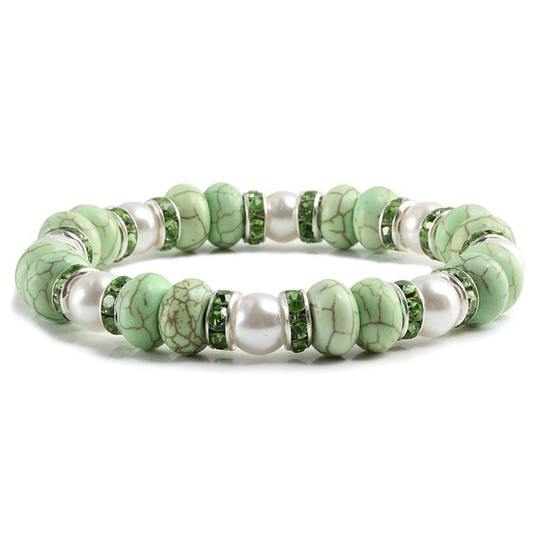 women bracelet natural turquoises crystal rhinestone charms bangles elastic rope chain lucky beaded jewelry friendship bracelets, Black
women bracelet natural turquoises crystal rhinestone charms bangles elastic rope chain lucky beaded jewelry friendship bracelets, Black