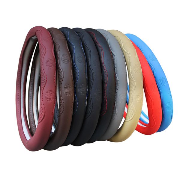 pu leather car steering wheel cover 38cm/15" 9 colors universal steering wheel protector anti-slip breathable four seasons new
pu leather car steering wheel cover 38cm/15" 9 colors universal steering wheel protector anti-slip breathable four seasons new