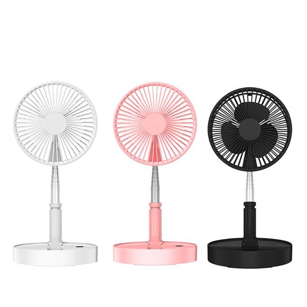 folding usb charging fan home deskdeskfloor mute portable small fan