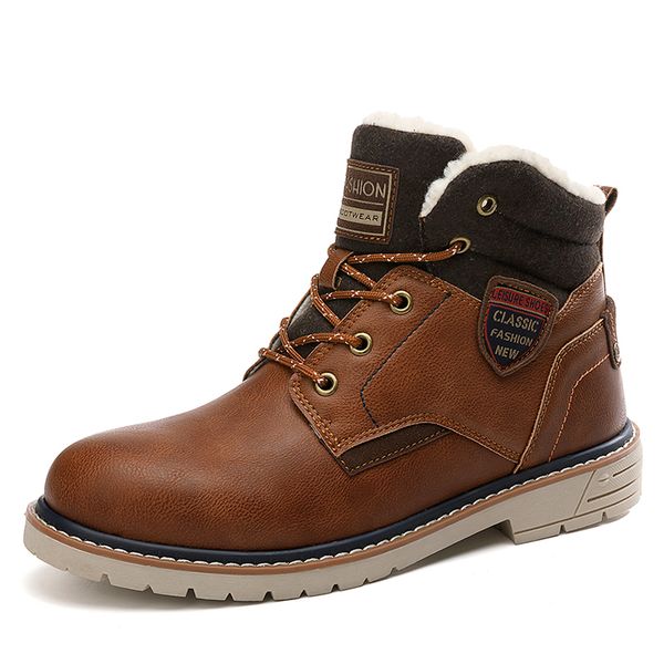 outdoor winter men warm boots high waterproof leather boots for male fashion korean fur casual men shoes botas hombre, Black
outdoor winter men warm boots high waterproof leather boots for male fashion korean fur casual men shoes botas hombre, Black