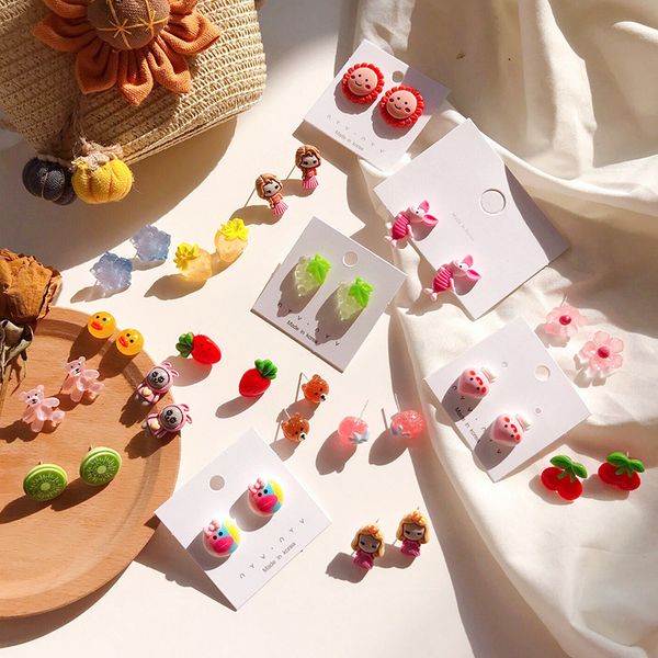 stud korea style cute cartoon animal fruit flower acrylic earrings for girl women fashion jewelry accessories, Golden;silver
stud korea style cute cartoon animal fruit flower acrylic earrings for girl women fashion jewelry accessories, Golden;silver